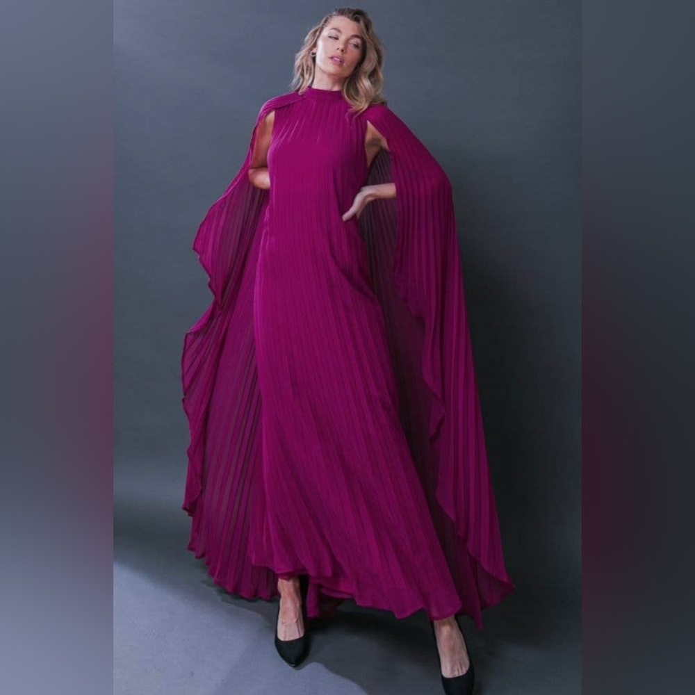 Elle Purple Woven Maxi Dress - Picture 5 of 7